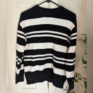 Zara Black and White Striped Kid’s Sweater